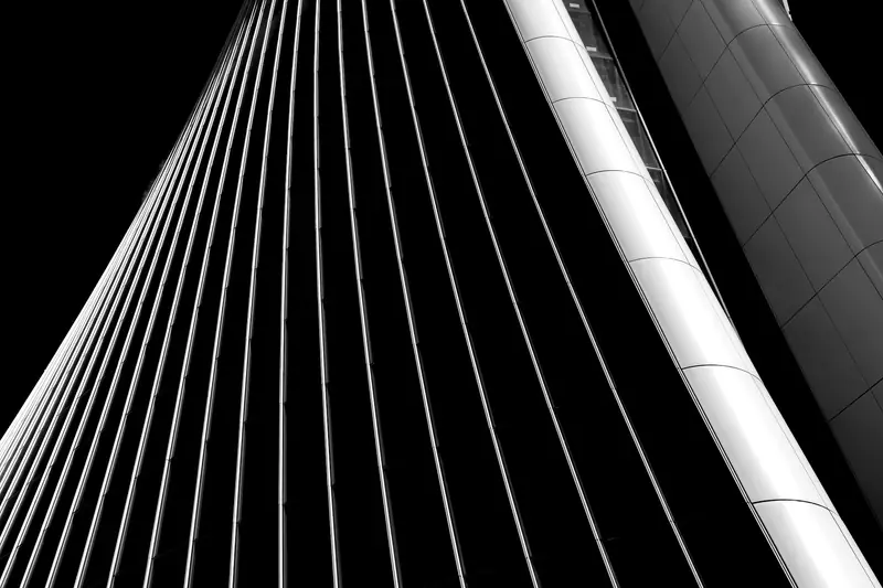 Lines of a building converging to a point